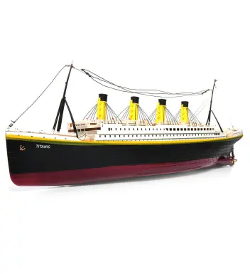 NQD 757 1/325 2.4G 80cm Simulation Titanic RC Boat Electric Ship Model with Light RTR Toys
