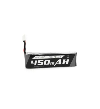 Emax Tinyhawk II / III / Whoop Freestyle Indoor Spare Part 1S 3.8V 80C/160C HV 450mah Lipo Battery PH2.0 Plug Connector for FPV Racing Drone